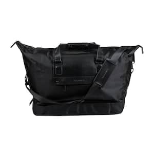 Onyx Collection 20 in., Black Nylon Duffle Bag Backpack with USB