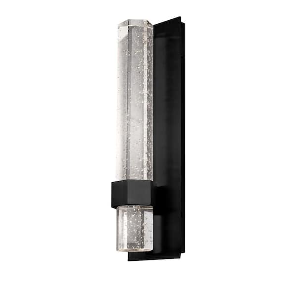 Warwick 15 in. 1 Light 11-Watt Black Integrated LED Wall Sconce