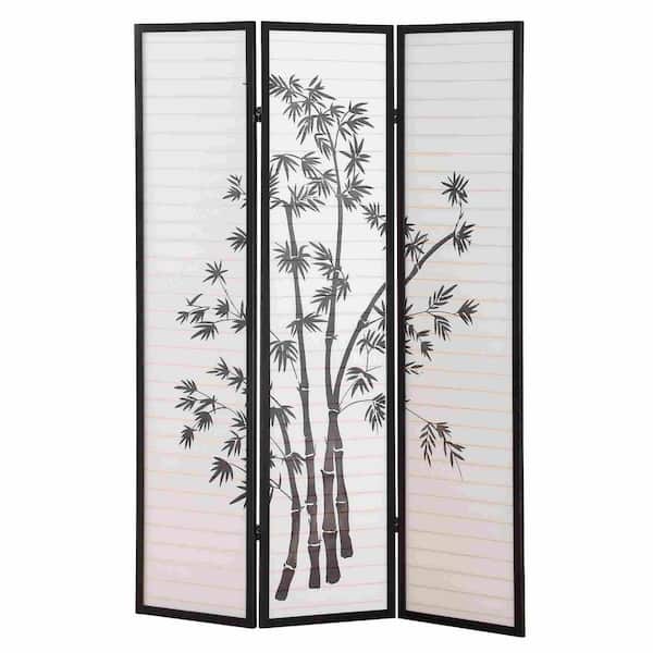 Avex 72 in. Wood Garden Fence 3 Panel Folding Privacy Screen