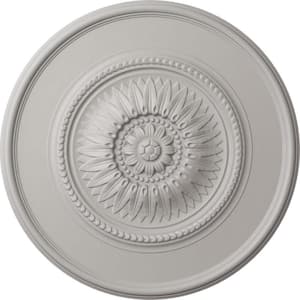 29-3/4 in. x 1-1/2 in. Wigan Urethane Ceiling Medallion, Ultra-Pure White, Ultra Pure White