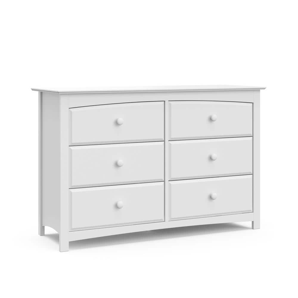 Storkcraft Kenton 6-Drawer White Dresser 03556-101 - The Home Depot