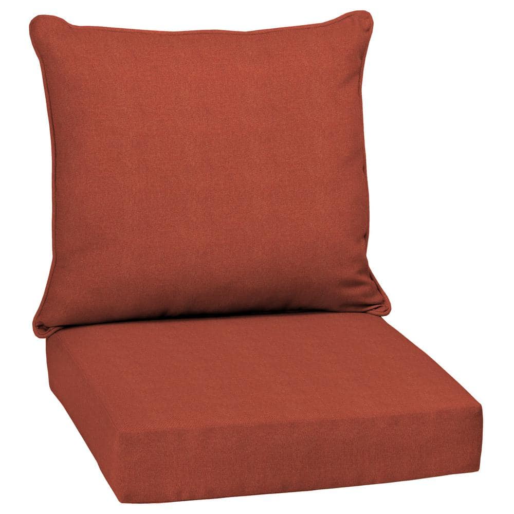 24 in. x 24 in. 2-Piece Deep Seating Outdoor Lounge Chair Cushion in Sedona Valencia price history on PriceWatchPro