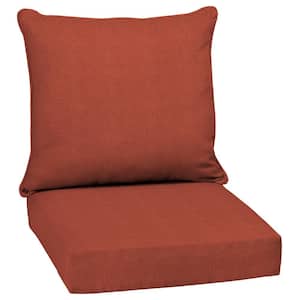 24 in. x 24 in. 2-Piece Deep Seating Outdoor Lounge Chair Cushion in Sedona Valencia