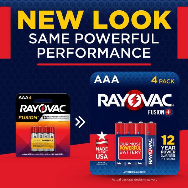 Rayovac Fusion AAA Batteries (16-Pack) 824-16LTFUS - The Home Depot
