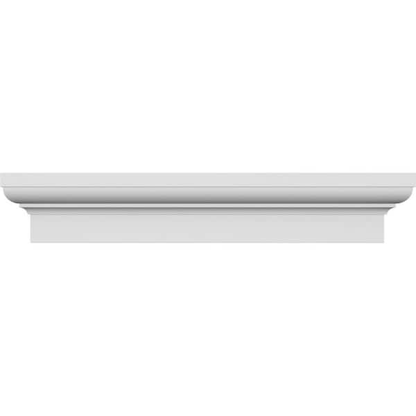 Ekena Millwork 1-1/4 in. x 56 in. x 5-1/2 in. Polyurethane Standard Crosshead Moulding