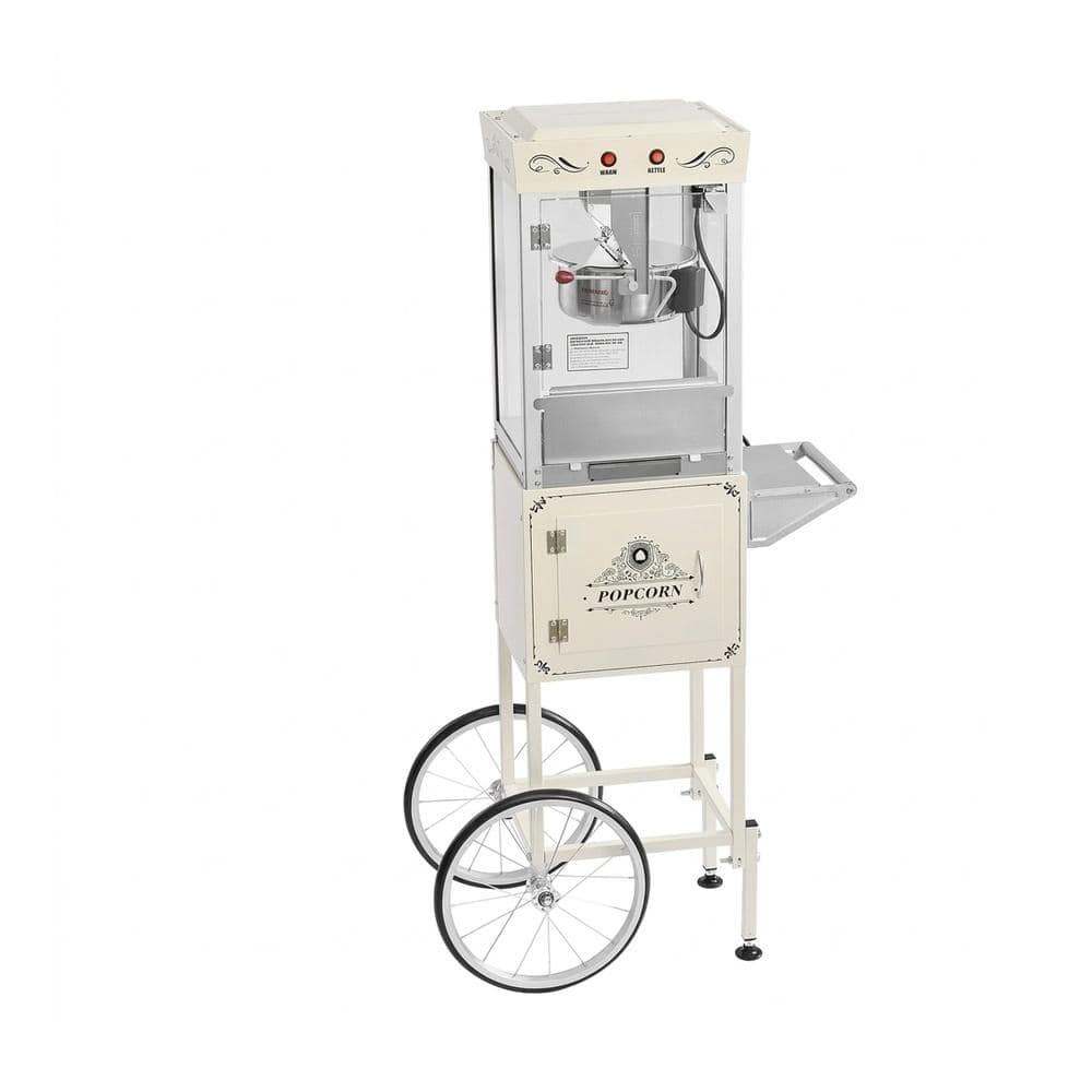 Popcorn Machine with Cart, 8oz Stainless Steel Kettle, 800W Commercial Popcorn Maker, 48 Cups per Batch Theater Style price history on PriceWatchPro