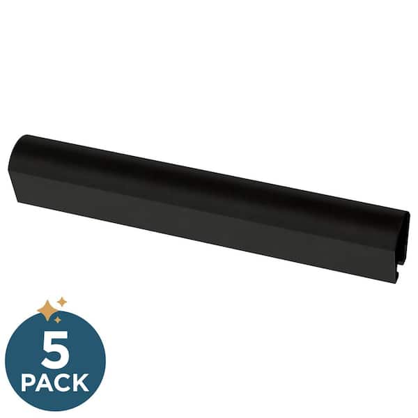 Franklin Brass 5-Pack Modern Arch Adjusta-Pull Adjustables Adjustable 1 to 4 in. (25-102 mm) Modern Matte Black Cabinet Drawer Pulls