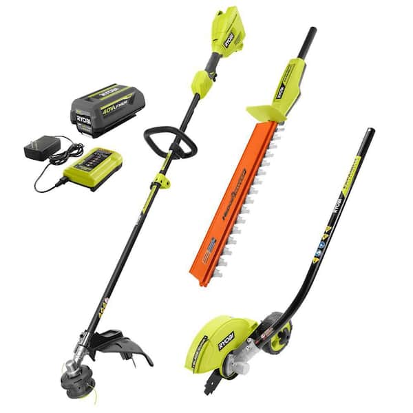 RYOBI 40V 15 in. Expand-It Cordless Capable String Trimmer, Edger