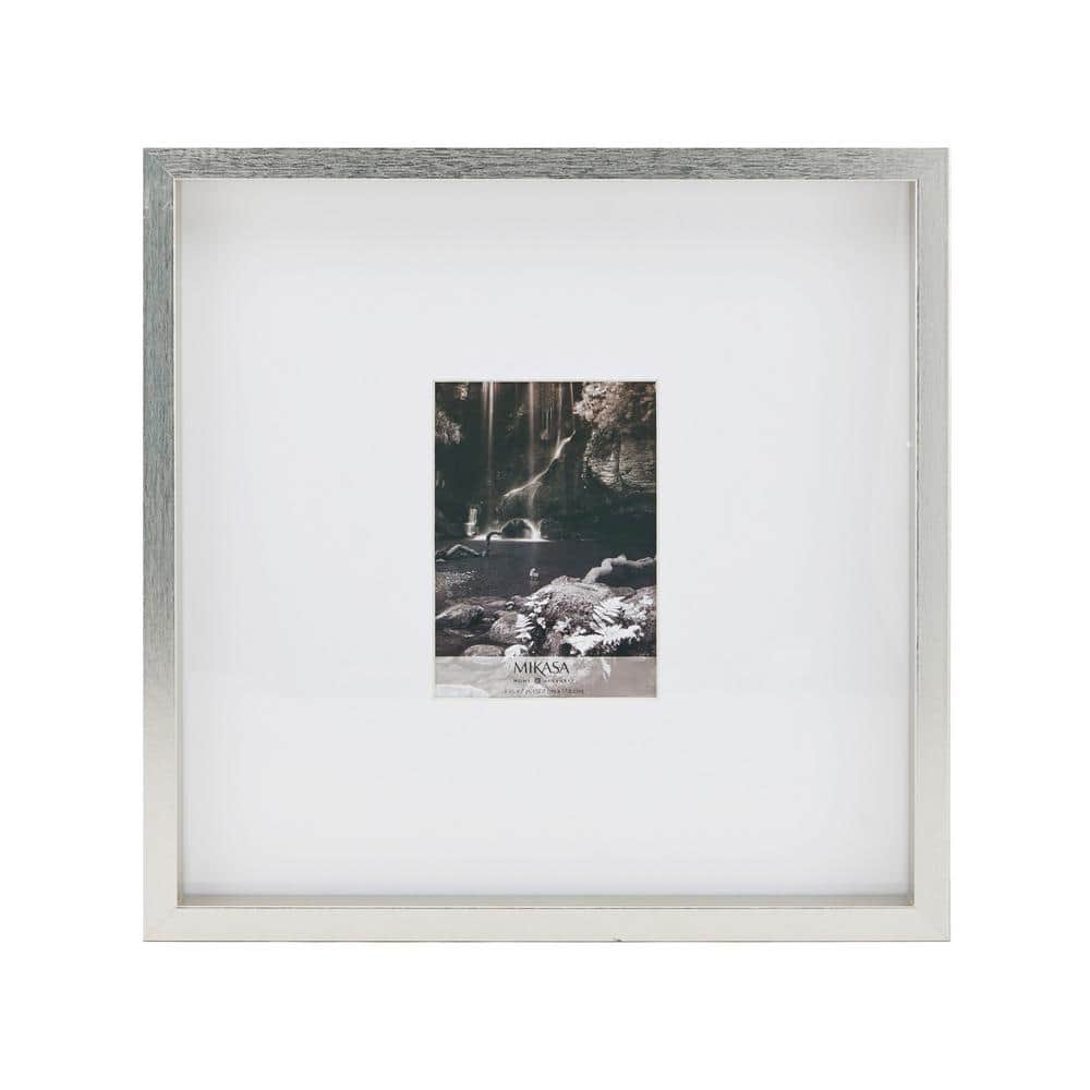 Mikasa 16 x 16 in. Gallery Picture Frame 15 x 15 in. Photo Mat, 5 x 7
