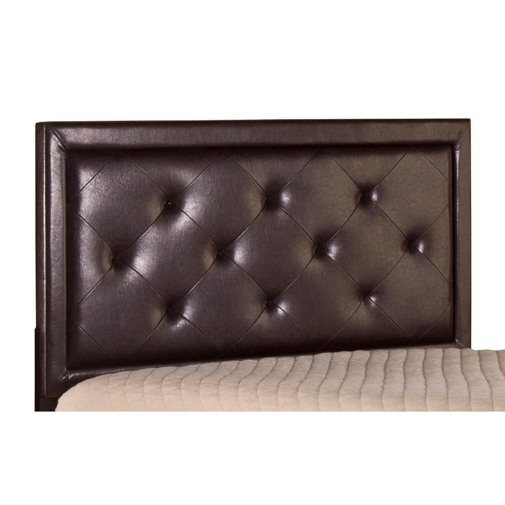 Becker 57 in. W Black/Brown Full Headboard with Frame -  Hillsdale Furniture, 1296HFRB