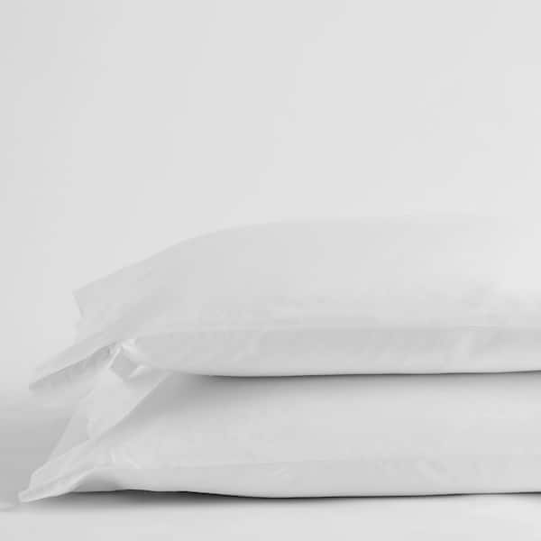 The Company Store Legends Luxury Solid White 500-Thread Count Cotton Sateen King Pillowcase (Set of 2)