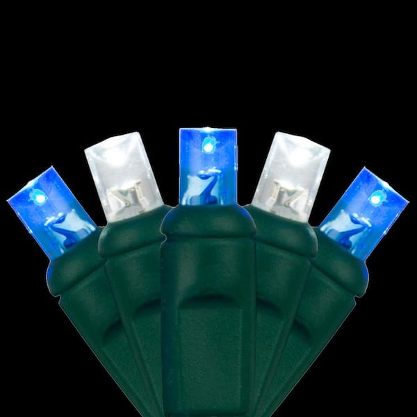 24 ft. 70-Light Blue and Cool White 5 mm LED Mini Light Set