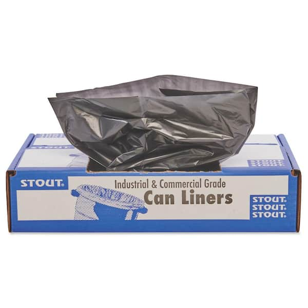 Plasticplace 55-60 Gallon Black Trash Bags, 1.2 Mil, 38'' x 58'' (50 Count)  T55125BK - The Home Depot