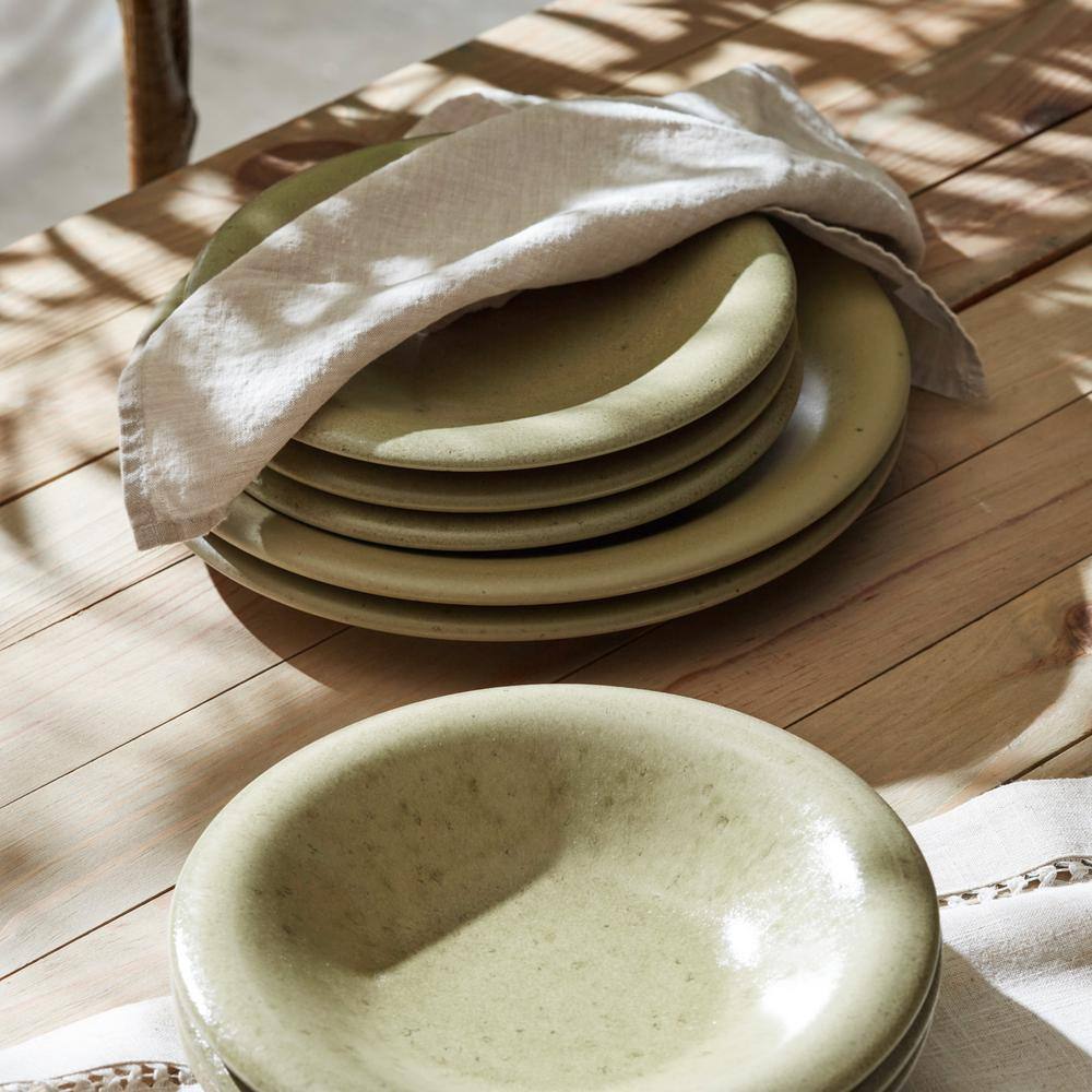 Aro 12-Piece Off-White Ceramic Dinnerware Set, Service for 4