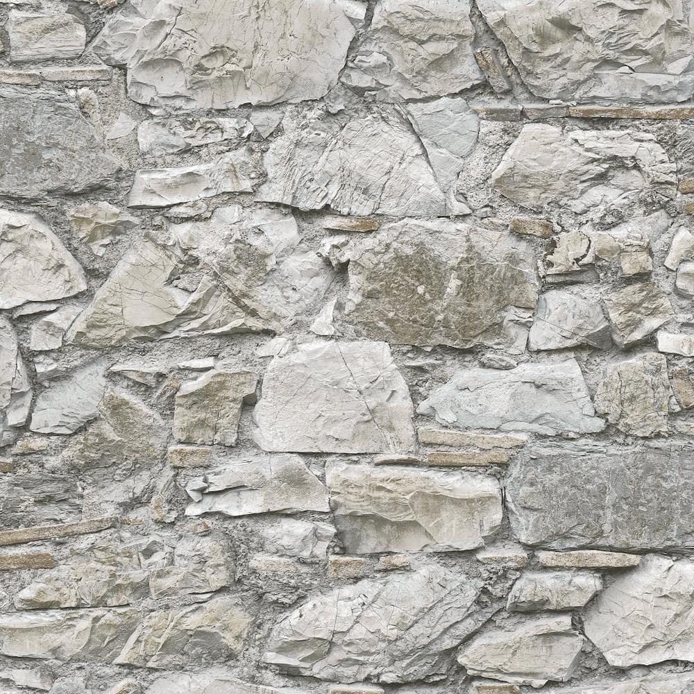 Flax Stone Self-Adhesive Peel and Stick Wallpaper
