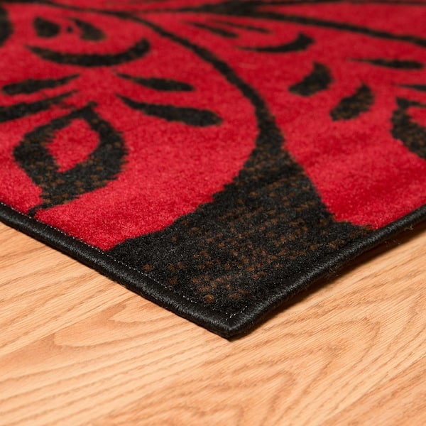 Dallas Trouseau Red 5 ft. x 7 ft. Indoor Area Rug