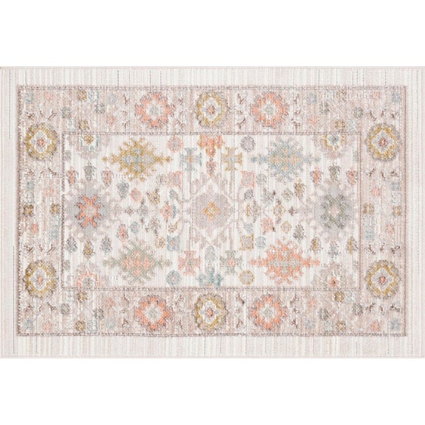 Crestwood Cream 2 ft. x 3 ft. Oriental Indoor Area Rug