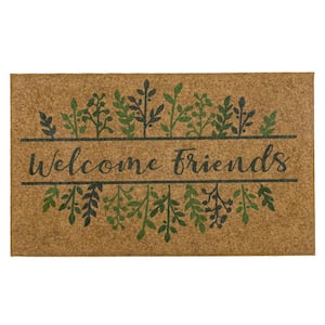 Grow With Friends Green 18 in. x 30 in. Indoor/ Outdoor Door Mat