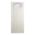35-3/4 in. x 79 in. Reliant 11-Lite Cambertop White Primed Fiberglass Clear Front Door Slab