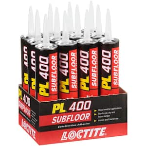 PL 400 Subfloor 10 oz. Solvent Low VOC Construction Adhesive Tan Cartridge (12 pack)