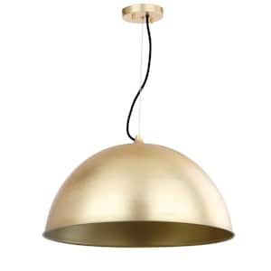 Archer Dome 1-Light Gold Leaf Globe Hanging Pendant