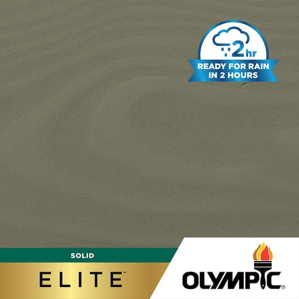 Olympic Elite 8 oz. SC-1060 Phoenix Fossil Solid Advanced Exterior Stain and Sealer in One