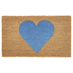 Calloway Mills White Heart Doormat, 24 x 36 106762436 - The Home