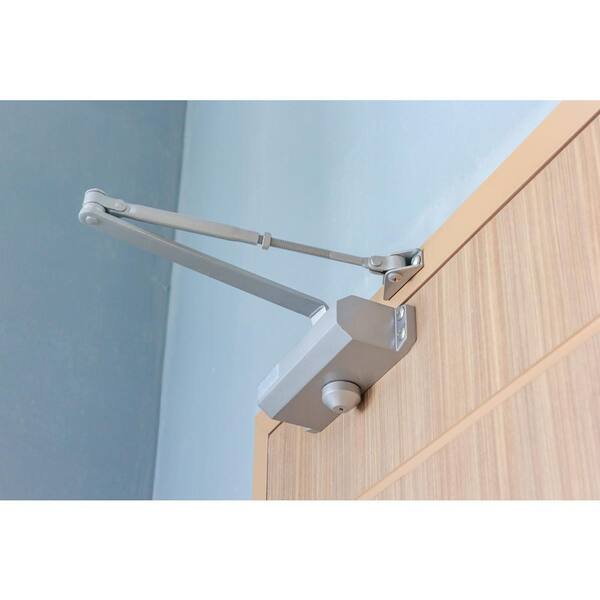 Onward 1600 Series Door Closer - 180 Degree Fixed Power, Satin Aluminum Finish