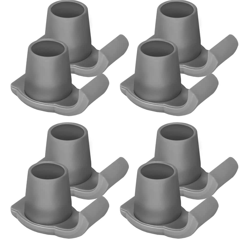Walker Skis Glides for Folding Walkers for Seniors, Gray (8-Pack)