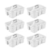 Sterilite Divided Storage Ultra Caddy with 4 Compartments and Handles in  White (6-Pack) 6 x 15888006 - The Home Depot