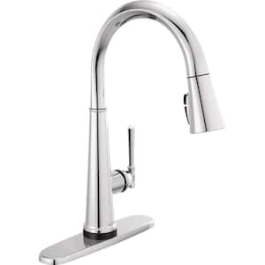 Emmeline Single-Handle Pull-Down Sprayer Kitchen Faucet with Touch2O and ShieldSpray in Lumicoat Chrome