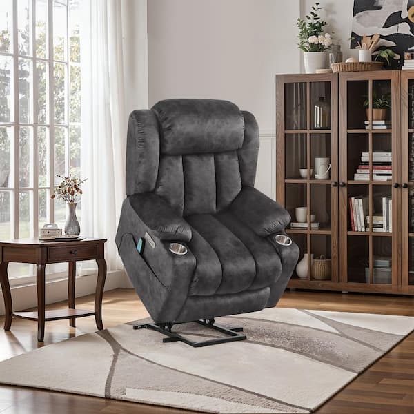 OrangeOne Jupiter Oversized Dark Gray Microfiber Power Lift Assist