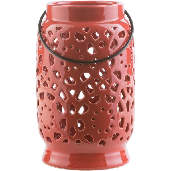 Artistic Weavers Kimba 9.4 in. Terracotta Ceramic Lantern