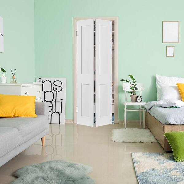 Krosswood Doors 24 in. x 80 in. Shaker 2-Panel Solid Core Primed 