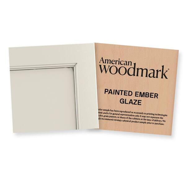 American Woodmark 3-3/4-in. W x 3-3/4-in. D Finish Chip Cabinet Color Sample in Painted Ember Glaze