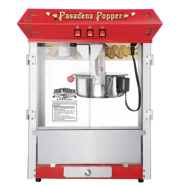 Great Northern Pasadena 8 oz. Antique Red Countertop Popcorn Machine
