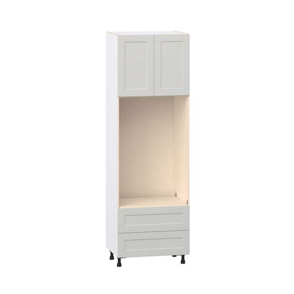 Galveston 30 in. W x 24 in. D x 94.5 in. H Assembled Shaker Pantry Kitchen Cabinet in Light Grey