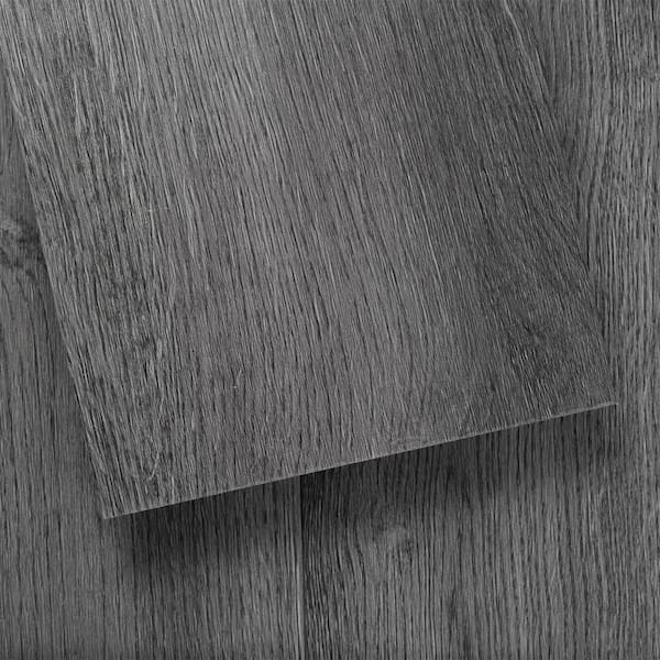 Take Home Sample - GlueCore Slate Gray Luxury Vinyl Flooring - 7.25 in. W x 12 in. L