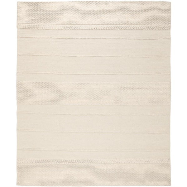 Natura Natural 9 ft. x 12 ft. Modern Striped Area Rug