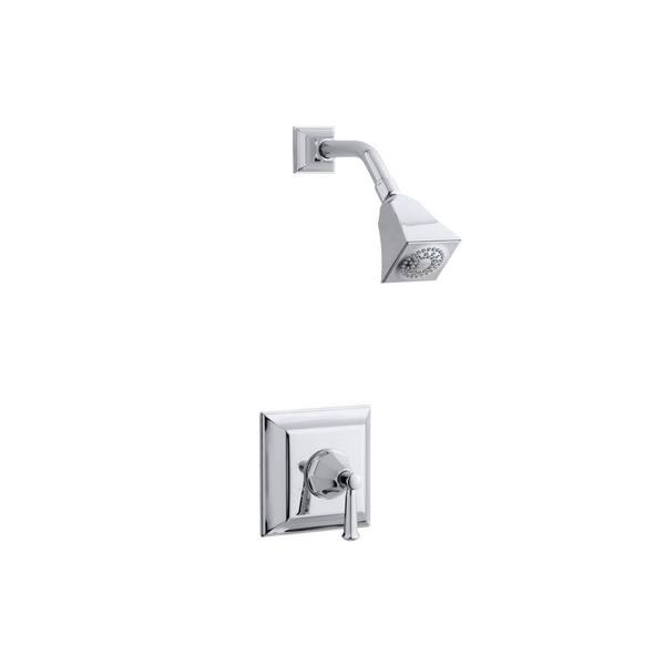 KOHLER Memoirs Stately 1-Handle Tub and Shower Faucet Trim Kit with Deco Lever Handle in Polished Chrome (Valve not included)