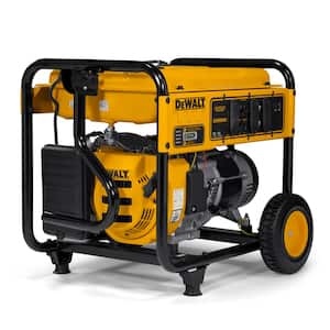 6500-Watt Manual Start Gas-Powered Portable Generator with Idle Control, Covered Outlets and CO Protect