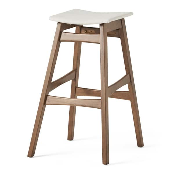 Noble House Emmaline 5-Piece Light Beige and Natural Walnut Dining Set
