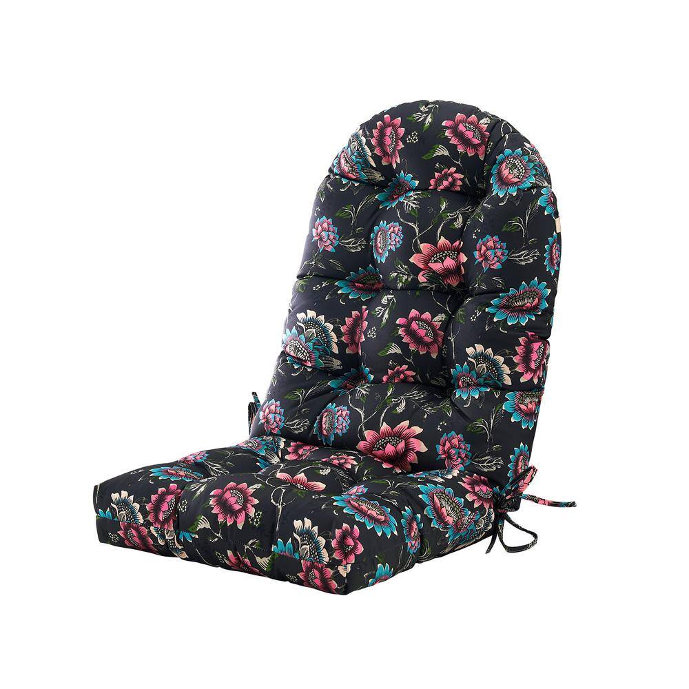 48 in. x 21 in. x 4 in. Outdoor Patio Chair Cushion for Adirondack High Back Tufted Seat Chair Cushion in Floral price history on PriceWatchPro