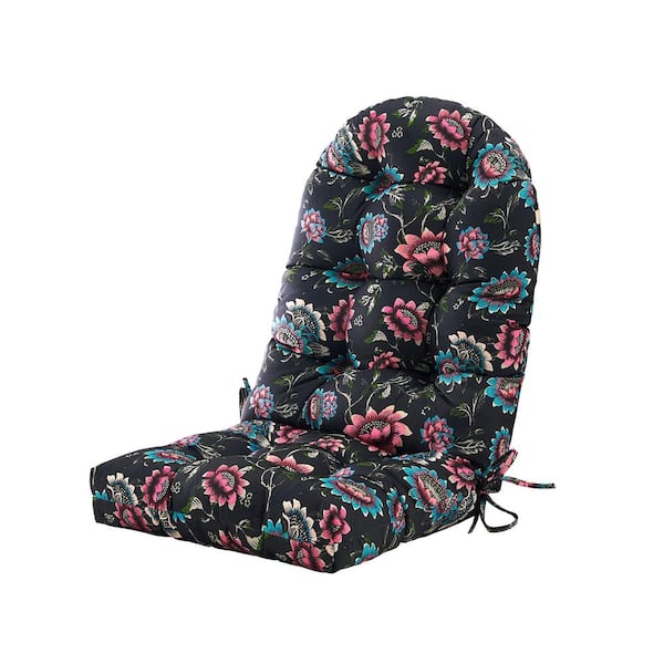 BLISSWALK 48 in. x 21 in. x 4 in. Outdoor Patio Chair Cushion for Adirondack High Back Tufted Seat Chair Cushion in Floral