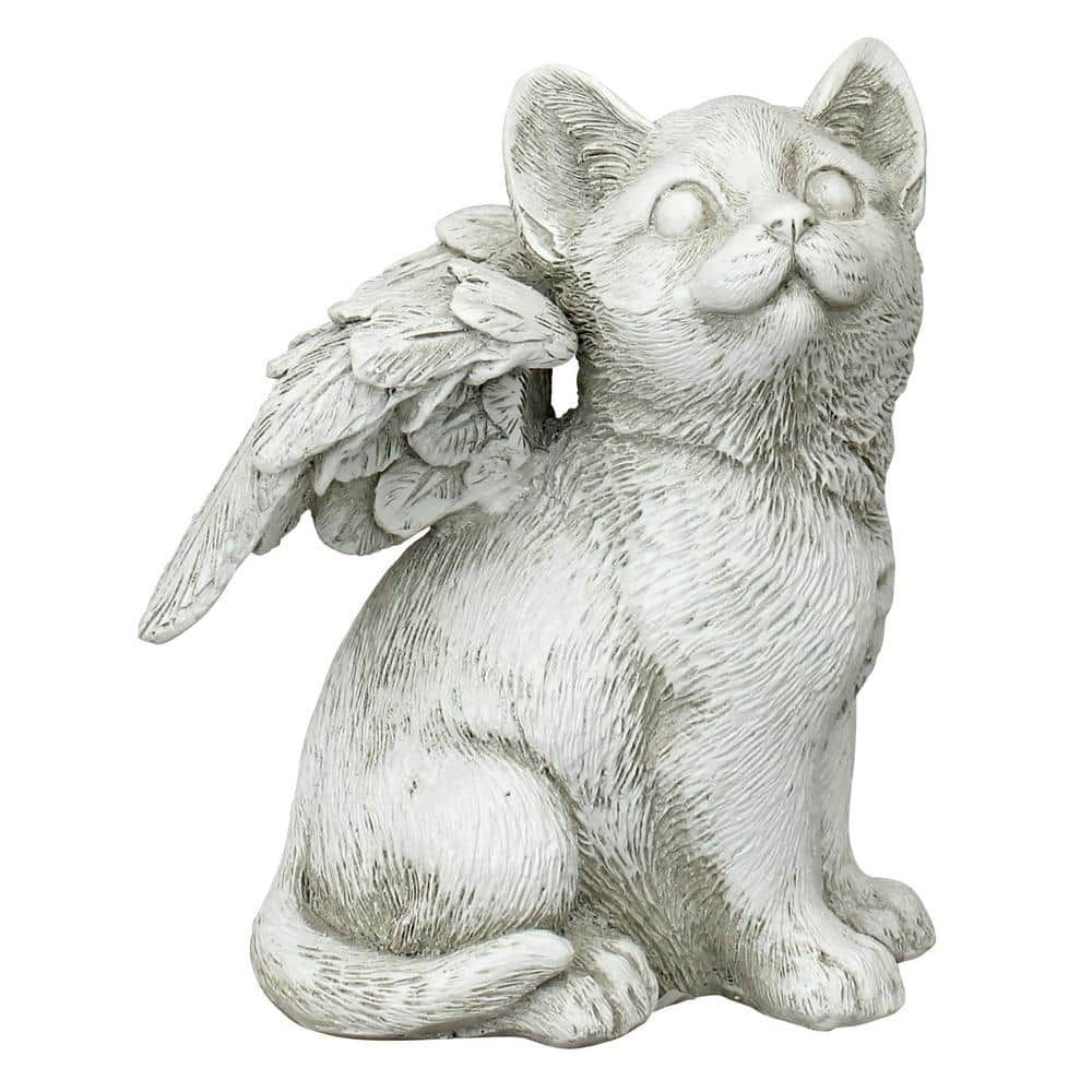 Design Toscano 5.5 in. H Loving Friend Memorial Pet Cat Medium Statue