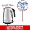 Brentwood Glass 1.7 Liter Electric Kettle with Tea Infuser in White  985117013M - The Home Depot