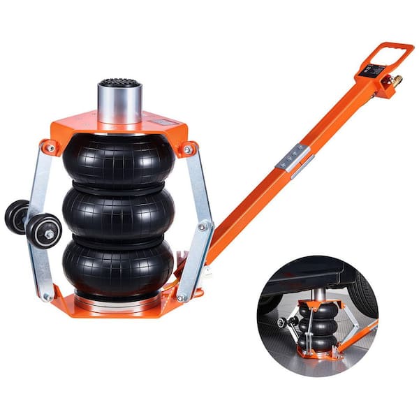 Air Jack, 3 T/6613 lbs. Triple Bag Air Jack, Airbag with Support Rod, Lift Up to 18.5 in. with Heightened Column