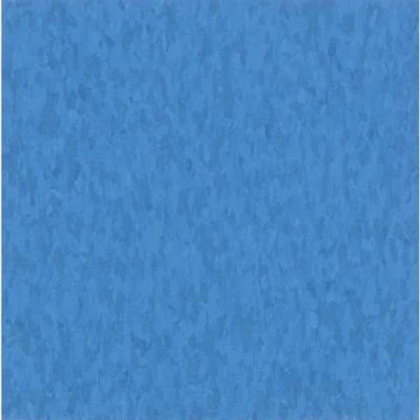 Armstrong Take Home Sample - Imperial Texture VCT Bodacious Blue Commercial Vinyl Tile - 6 in. x 6 in.