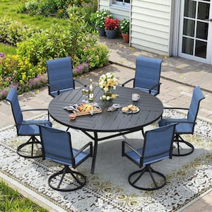 6 seat outdoor patio set with umbrella under 300 Outsunny 6-Seater Dining Loveseat, Hole & Cushioned Seating, Dark Gray PHI VILLA Dining Set with elegant and classic black design brings unique aesthetic perception to patios Nuu Garden Outdoor 3-Piece Cast