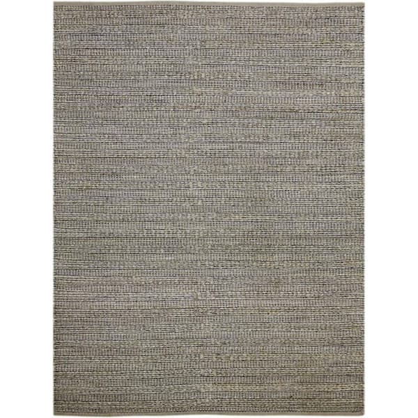 Amer Rugs Naturals Dark Gray 3 ft. x 5 ft. Farmhouse Solid Jute Area Rug